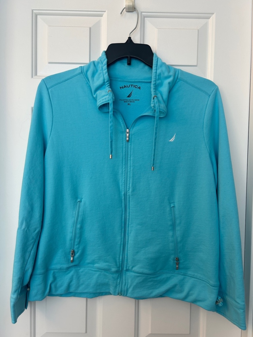 Nautica Turquoise Full-Zip Hoodie